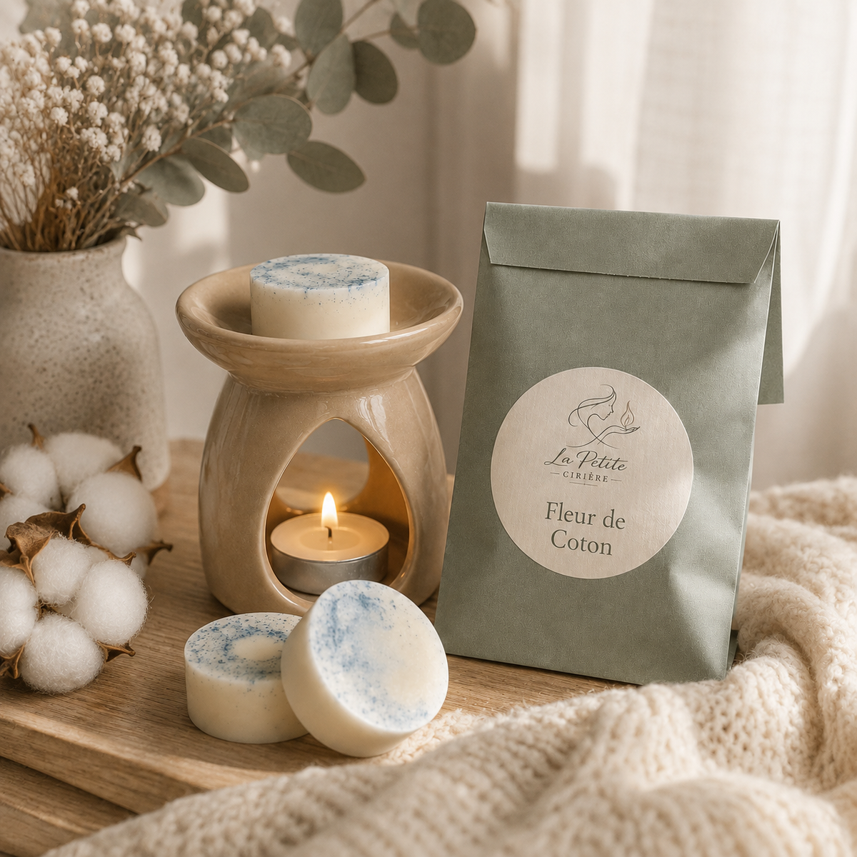 Galet parfumé Fleur de Coton