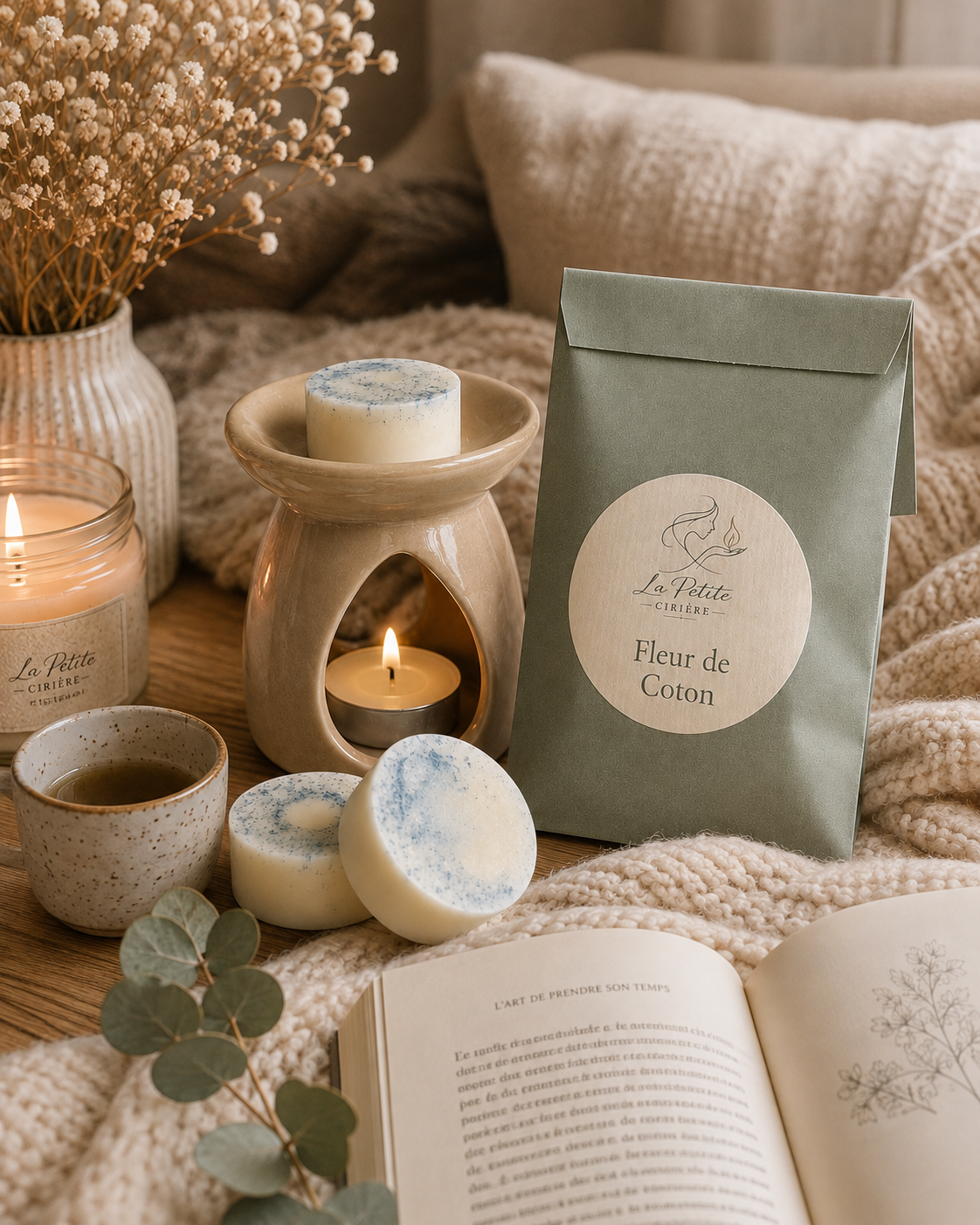 Galet parfumé Fleur de Coton