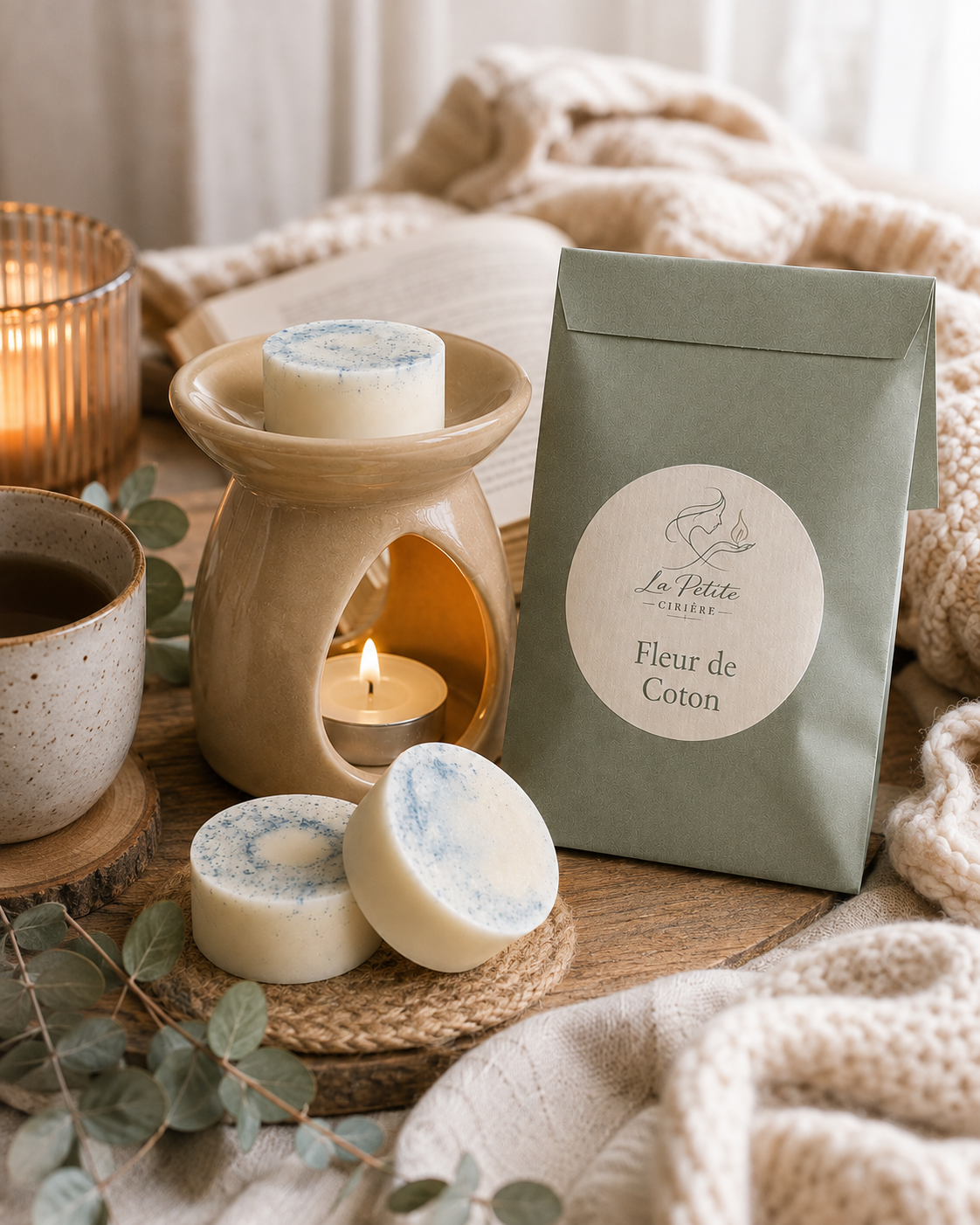 Galet parfumé Fleur de Coton